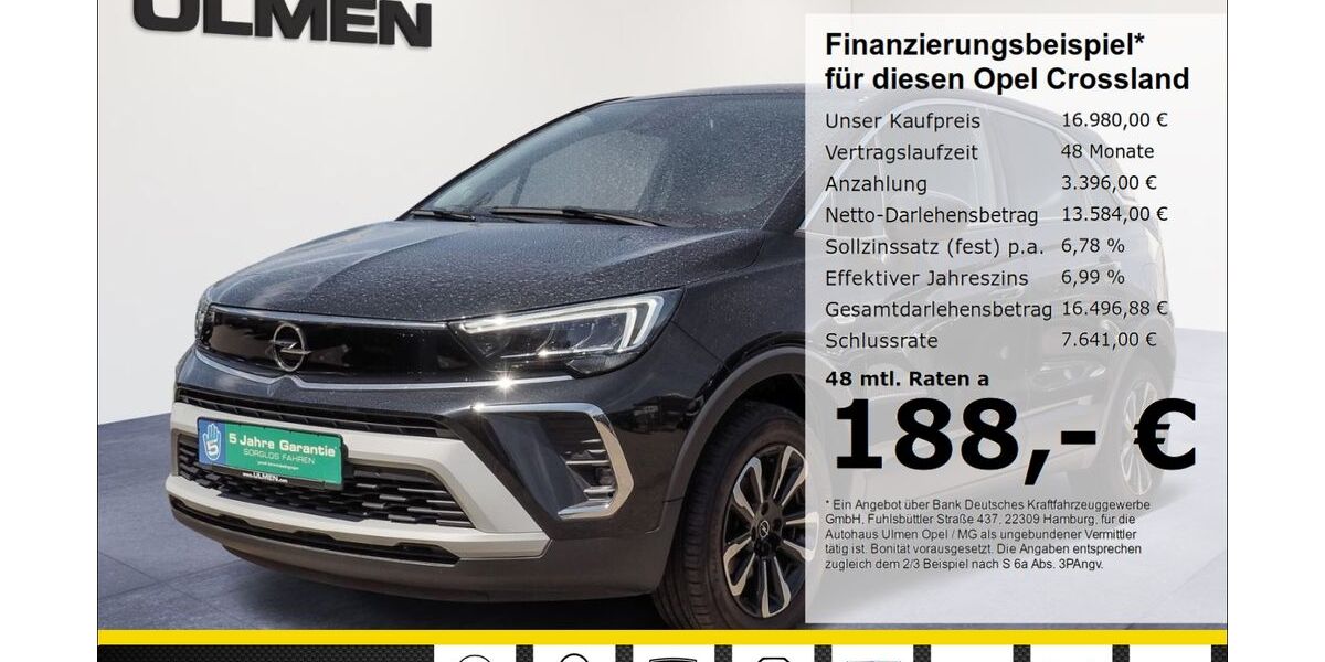 Opel Crossland (X) 28.930 km 16.444 &euro; Düsseldorf 40231