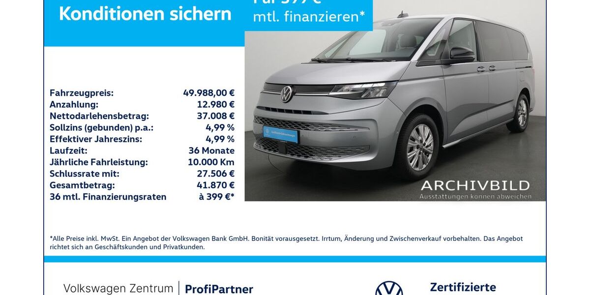 VW T7 Multivan 19.237 km 48.980 &euro; Leverkusen 51379