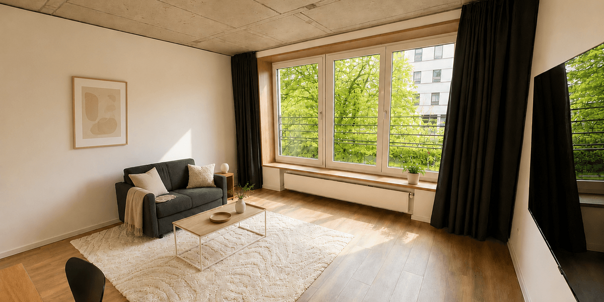 Etagenwohnung Düsseldorf Heerdt - 2 Zimmer, 80 m&sup2;, 1.700&euro; | Angebot:27425157