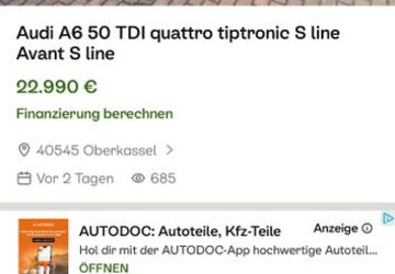 Audi A6 90.000 km 21.000 &euro; Düsseldorf 40545