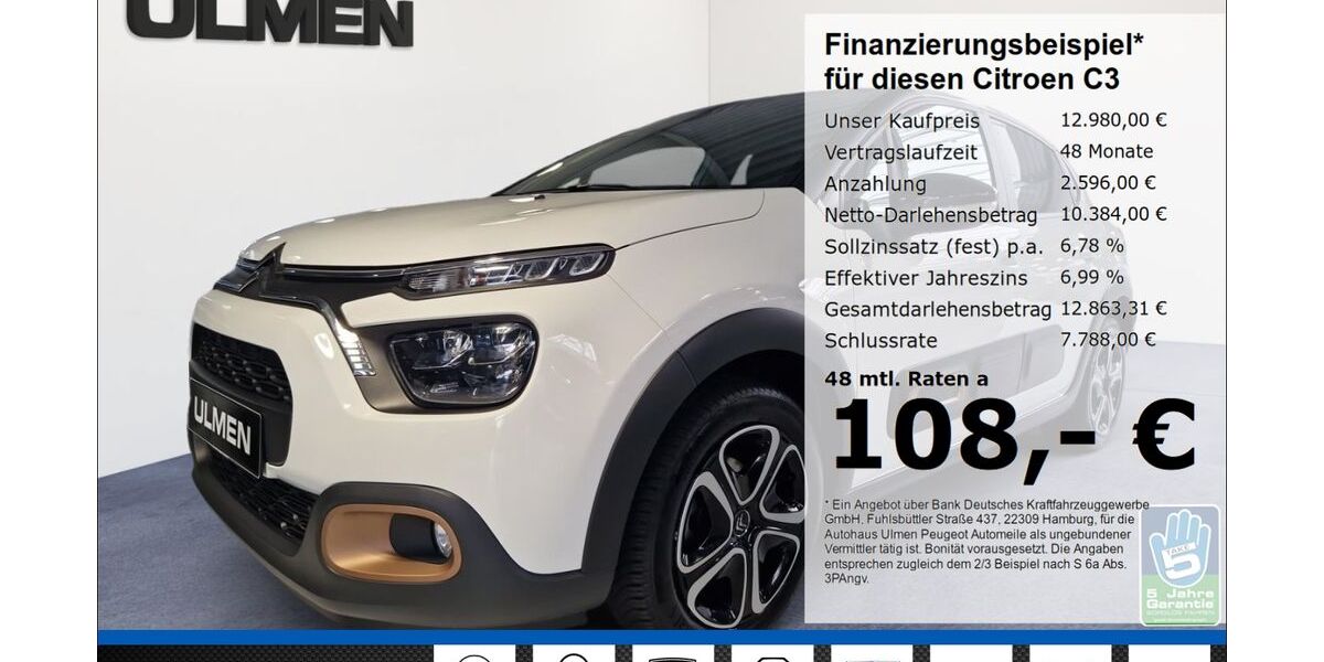 Citroen C3 17.308 km 12.980 &euro; Düsseldorf 40233