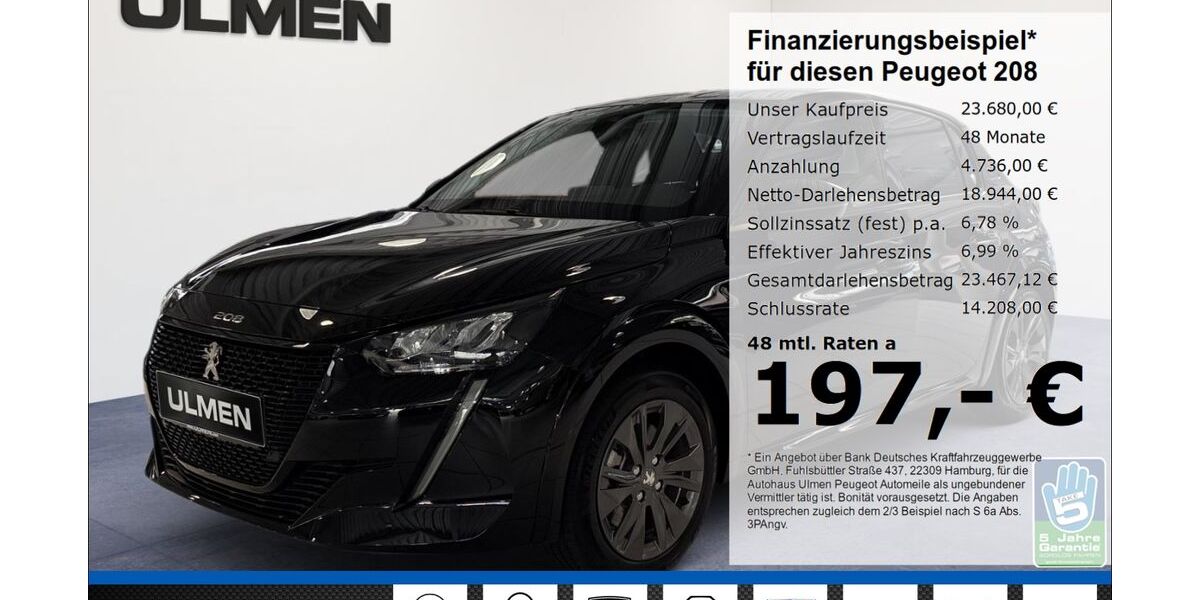 Peugeot 208 5.926 km 23.680 &euro; Düsseldorf 40233